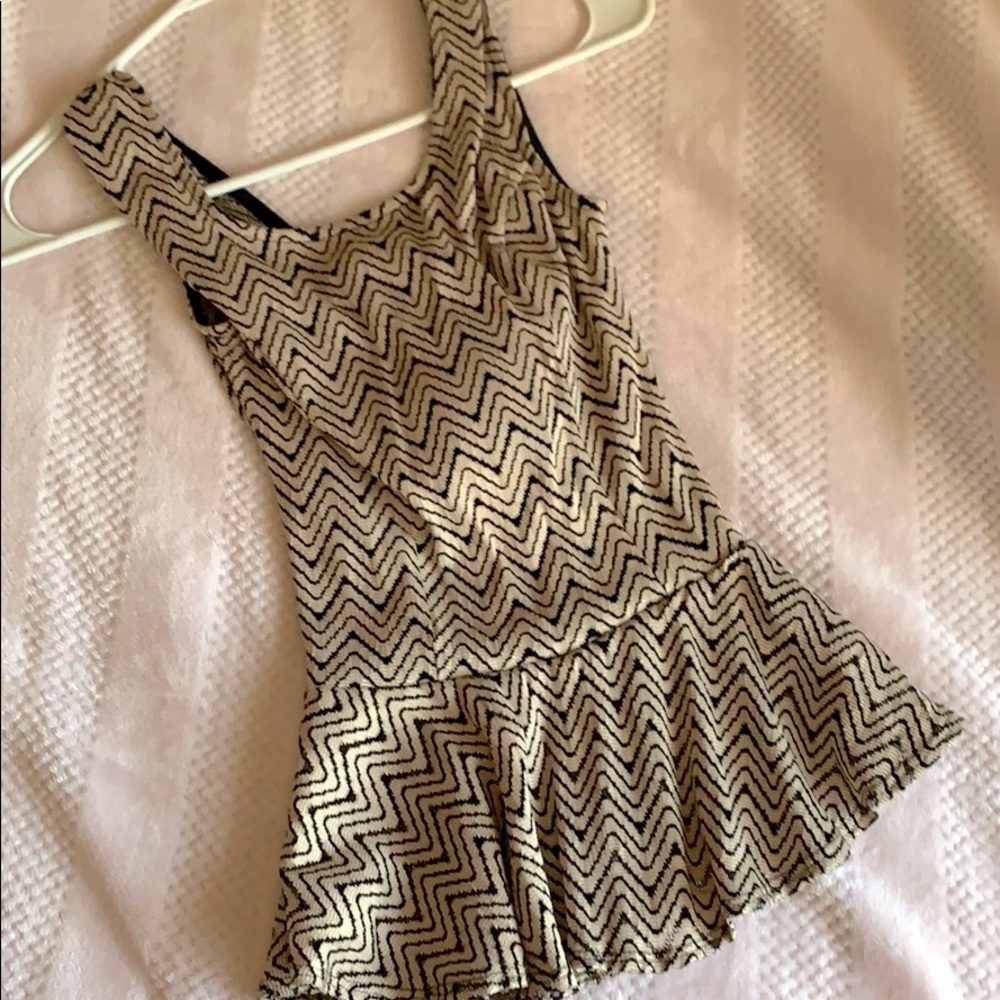 Tan Peplum Top